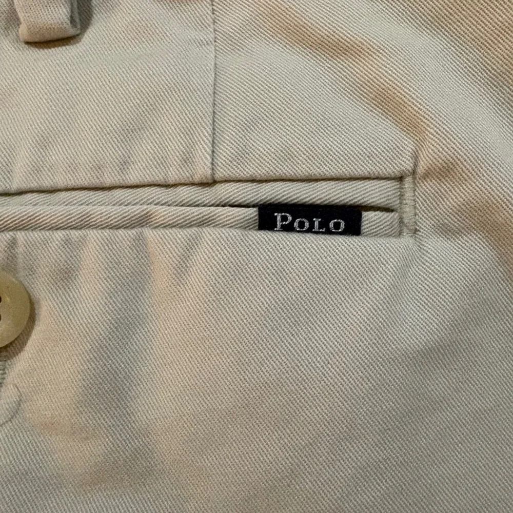 Polo Ralph Lauren Mens Stretch Slim Fit Chino Pants Tan Khaki 40x32 Flat Front‎